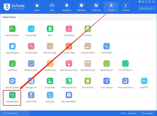 3uTools 虛擬定位