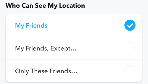 自訂 Snapchat 位置分享受眾
