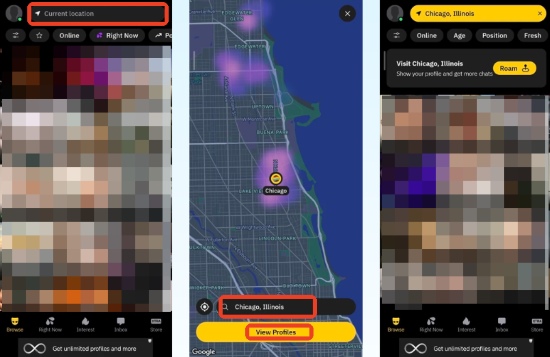 grindr 探索功能