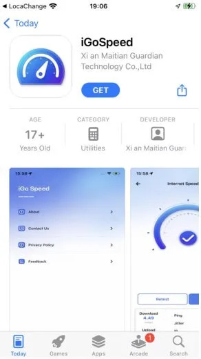 locachange ios igospeed 應用