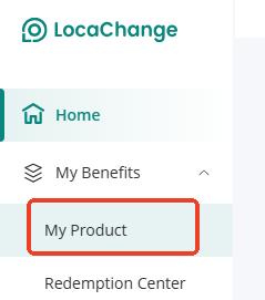locachange 帳戶頁面上的我的產品