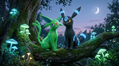 異色太陽伊布與月亮伊布